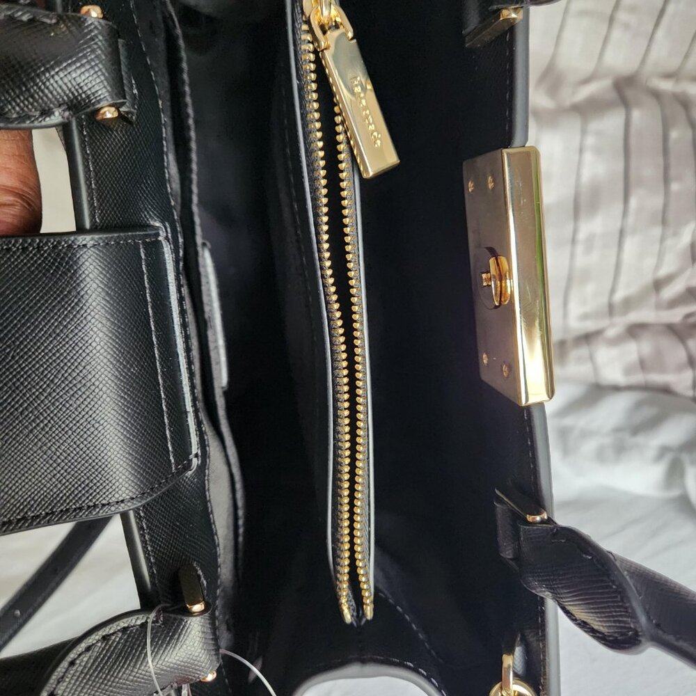 Kate Spade Black Reegan Satchel 7pc Set NWT - Picture 5 of 17